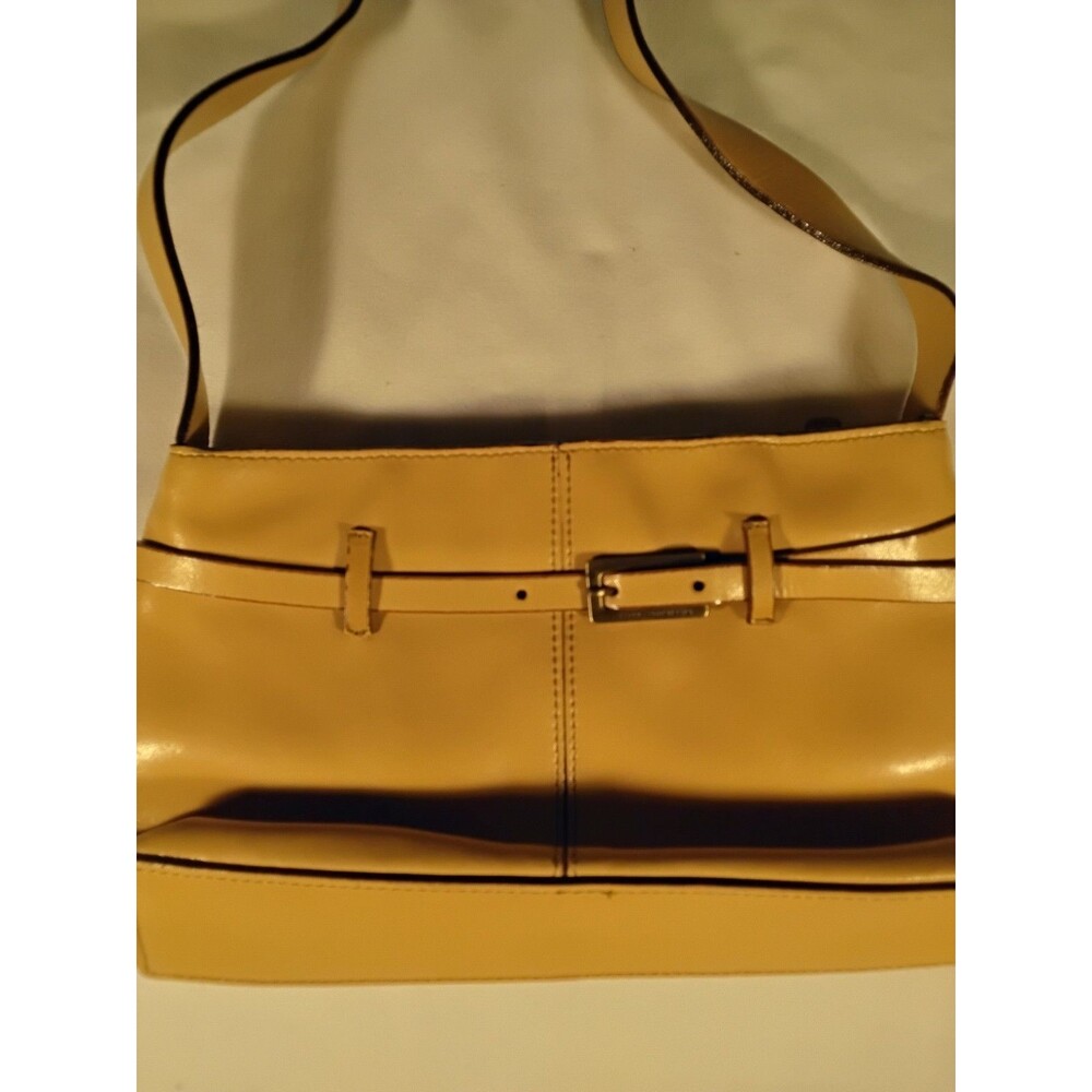 Francesco Biasia New York Golden Tan Leather Shoulder Bag - Picture 2 of 11